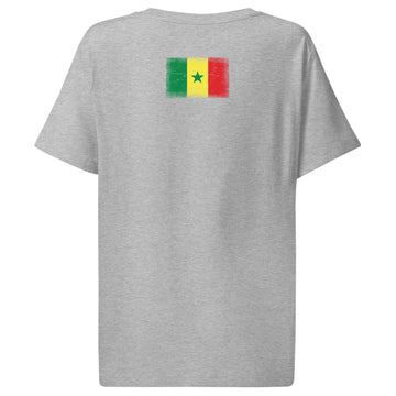 Senegal Flag Tee | Back Print | Women | Organic Cotton