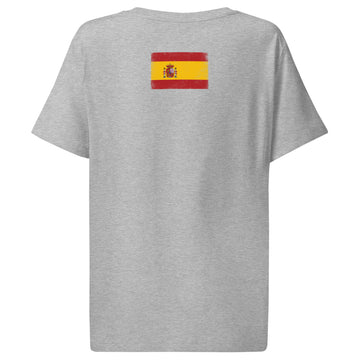 Spain Flag Tee | Back Print | Women | Organic Cotton