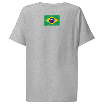Brasil Flag Tee | Back Print | Women | Organic Cotton