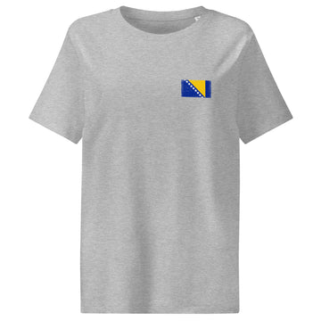 Bosnia and Herzegovina Flag Tee | Front | Women | Organic Cotton