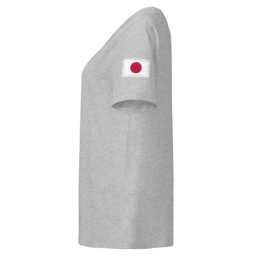 Japan Flag Tee | Sleeve Badge | Women | Organic Cotton