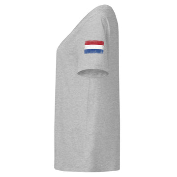 Netherlands Flag Tee | Sleeve Badge | Women | Organic Cotton