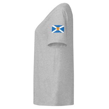 Scotland Flag Tee | Sleeve Badge | Women | Organic Cotton