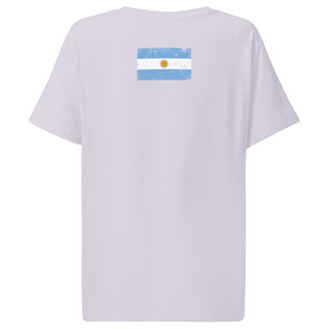 Argentina Flag Tee | Back Print | Women | Organic Cotton