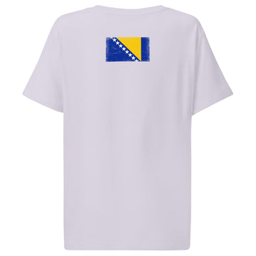 Bosnia and Herzegovina Flag Tee | Back Print | Women | Organic Cotton
