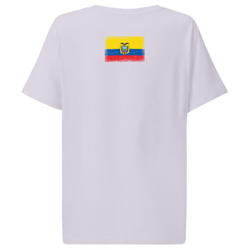Ecuador Flag Tee | Back Print | Women | Organic Cotton