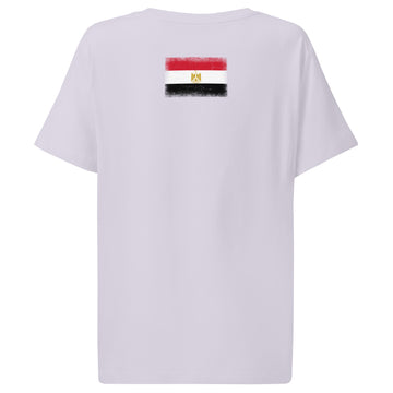 Egypt Flag Tee | Back Print | Women | Organic Cotton