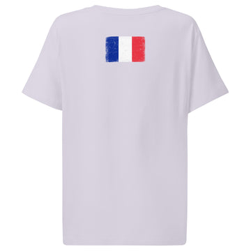 France Flag Tee | Back Print | Women | Organic Cotton