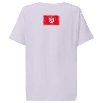 Tunisia Flag Tee | Back Print | Women | Organic Cotton