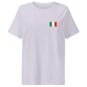 Italy Flag Tee | Front | Women | Organic Cotton