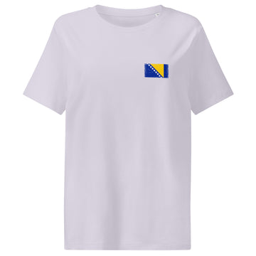 Bosnia and Herzegovina Flag Tee | Front | Women | Organic Cotton