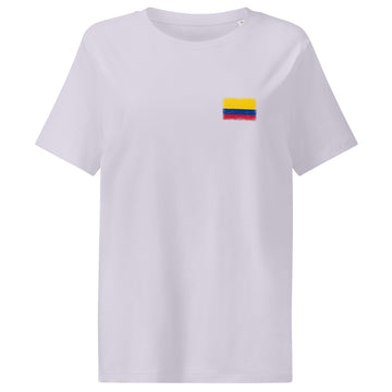 Colombia Flag Tee | Front | Women | Organic Cotton