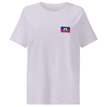 Haiti Flag Tee | Front | Women | Organic Cotton