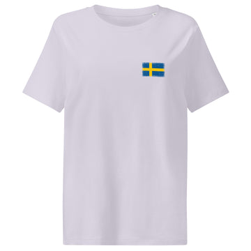 Sweden Flag Tee | Front | Women | Organic Cotton