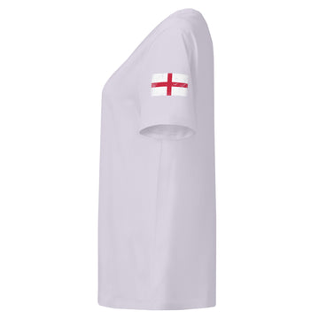 England Flag Tee | Sleeve Badge | Women | Organic Cotton