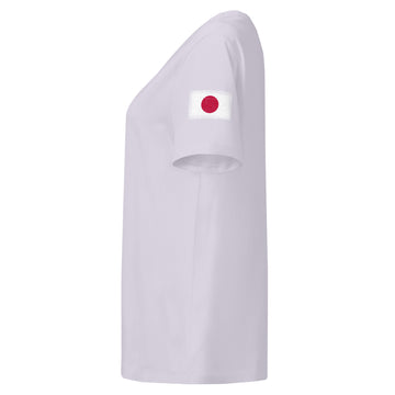 Japan Flag Tee | Sleeve Badge | Women | Organic Cotton