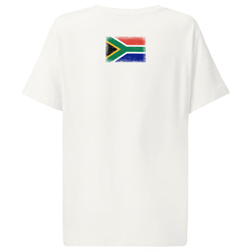 South Africa Flag Tee | Back Print | Women | Organic Cotton