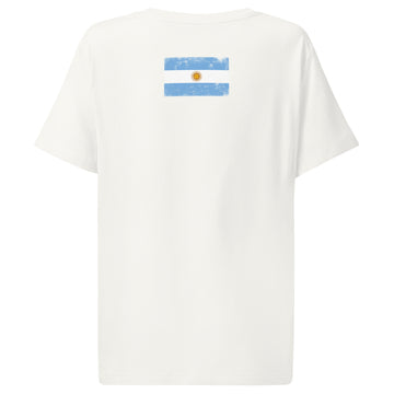 Argentina Flag Tee | Back Print | Women | Organic Cotton