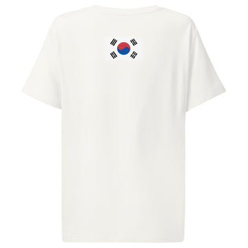 South Korea Flag Tee | Back Print | Women | Organic Cotton