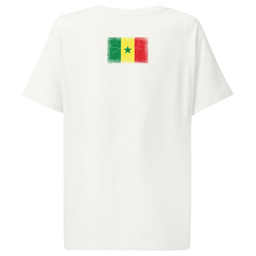 Senegal Flag Tee | Back Print | Women | Organic Cotton