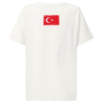 Turkey Flag Tee | Back Print | Women | Organic Cotton