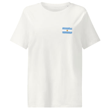 Argentina Flag Tee | Front | Women | Organic Cotton