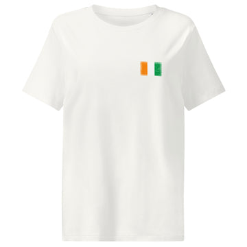 Côte d'Ivoire Flag Tee | Front | Women | Organic Cotton
