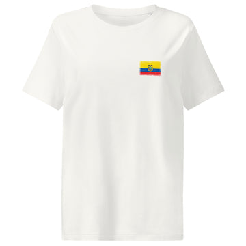 Ecuador Flag Tee | Front | Women | Organic Cotton