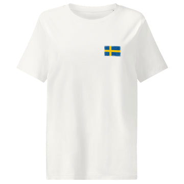 Sweden Flag Tee | Front | Women | Organic Cotton
