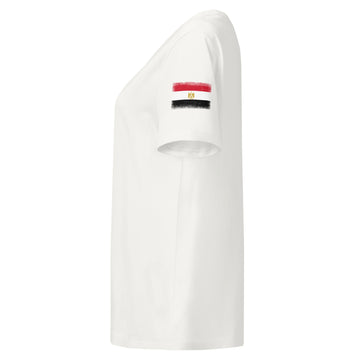 Egypt Flag Tee | Sleeve Badge | Women | Organic Cotton