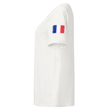 France Flag Tee | Sleeve Badge | Women | Organic Cotton