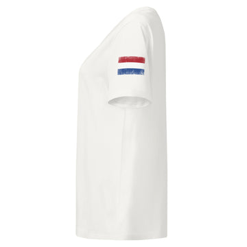 Netherlands Flag Tee | Sleeve Badge | Women | Organic Cotton
