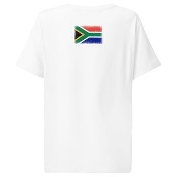 South Africa Flag Tee | Back Print | Women | Organic Cotton