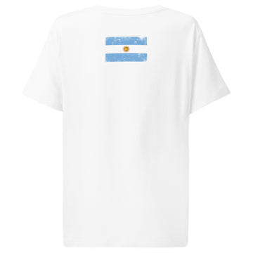 Argentina Flag Tee | Back Print | Women | Organic Cotton