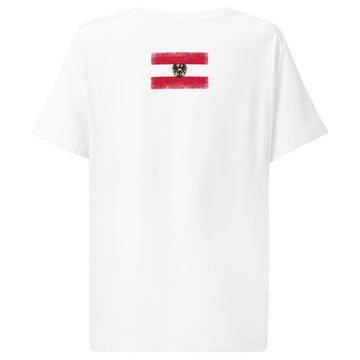 Austria Flag Tee | Back Print | Women | Organic Cotton