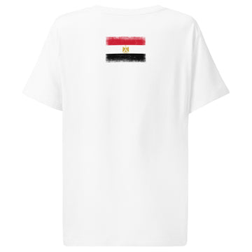 Egypt Flag Tee | Back Print | Women | Organic Cotton