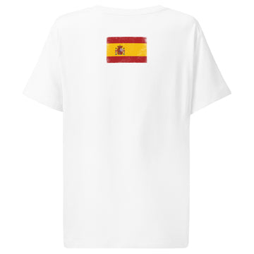 Spain Flag Tee | Back Print | Women | Organic Cotton