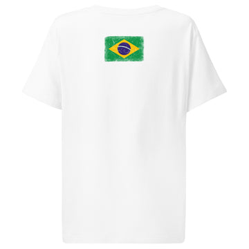 Brasil Flag Tee | Back Print | Women | Organic Cotton