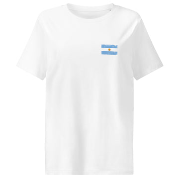 Argentina Flag Tee | Front | Women | Organic Cotton