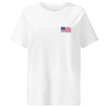 USA Flag Tee | Front | Women | Organic Cotton