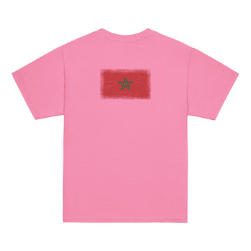 Morocco Flag Tee | Back Print | Kids | Youth Cotton
