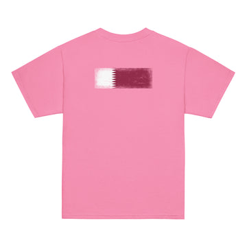 Qatar Flag Tee | Back Print | Kids | Youth Cotton