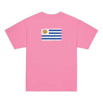 Uruguay Flag Tee | Back Print | Kids | Youth Cotton