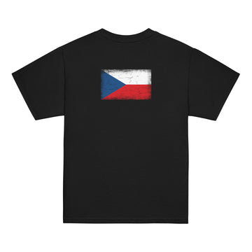 Czechia Flag Tee | Back Print | Kids | Youth Cotton