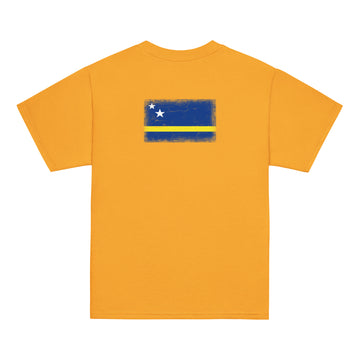 Curaçao Flag Tee | Back Print | Kids | Youth Cotton