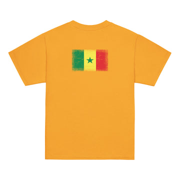 Senegal Flag Tee | Back Print | Kids | Youth Cotton