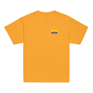 Ecuador Flag Tee | Front | Kids | Youth Cotton