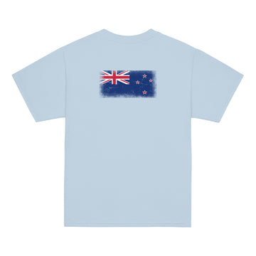 New Zealand Flag Tee | Back Print | Kids | Youth Cotton