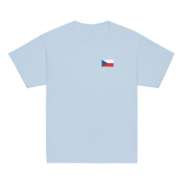 Czechia Flag Tee | Front | Kids | Youth Cotton
