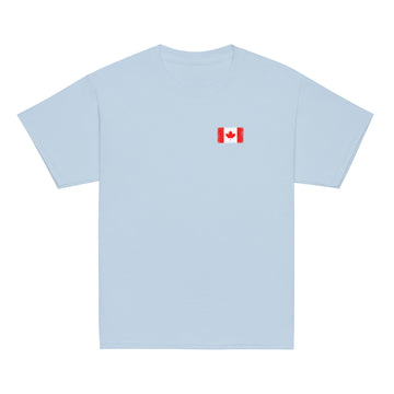 Canada Flag Tee | Front | Kids | Youth Cotton
